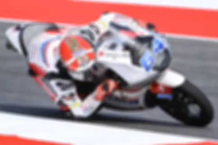 Mario Aji rampungkan balapan Moto3 Catalunya 2023 di urutan segini, David Alonso pemenang.