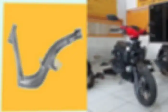 Foto ilustrasi rangka eSAF dan Honda BeAT.