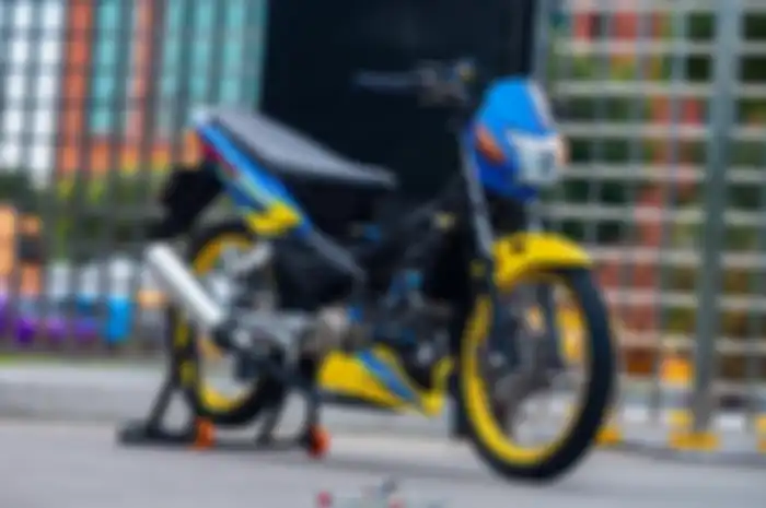 Modifikasi motor Honda Sonic 125 pakai part bermerek di MotoGP.