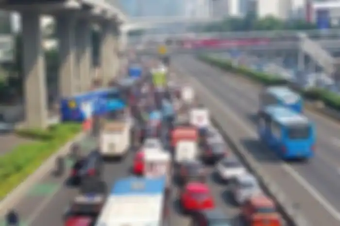 Ilustrasi kemacetan DKI Jakarta selama KTT ASEAN (5-7/9). PJ Gubernur DKI Jakarta Heru Budi minta maaf. 