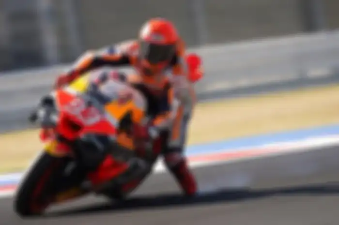 Marc Marquez di balap utama MotoGP Misano 2023.