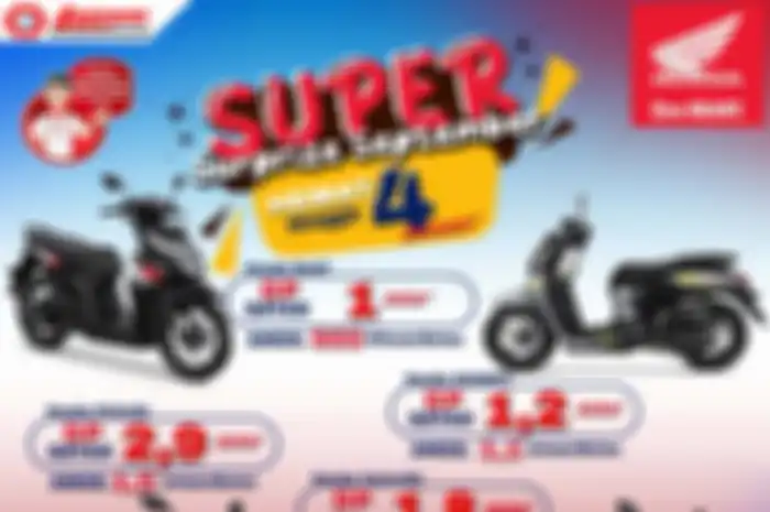 Promo motor Honda rangka eSAF dengan hadiah langsung beras satu karung