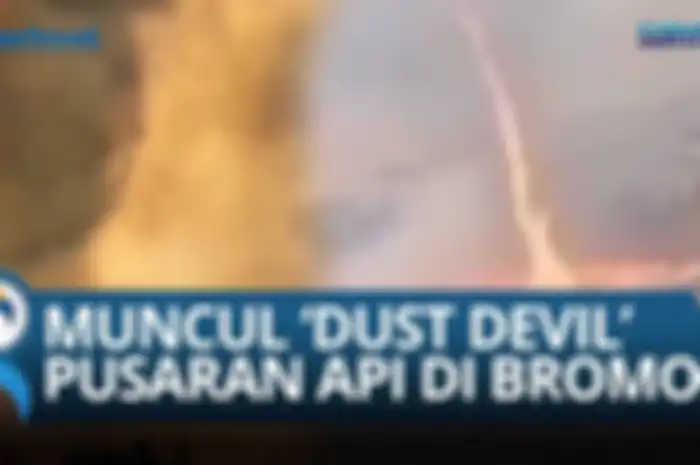 Tornado api di savana Bromo muncul karena fenomena dust devil yang kerap terjadi saat musim kemarau. Berbeda dengan puting beliung.