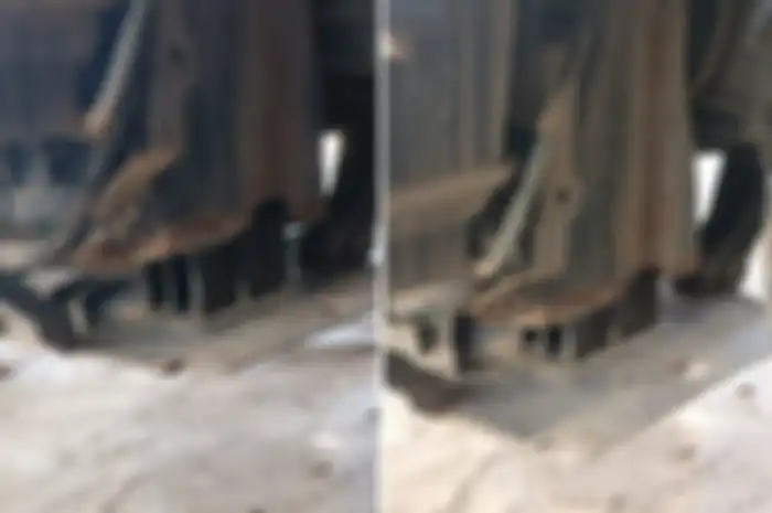 Kondisi rangka eSAF Honda Vario 160 yang karatan