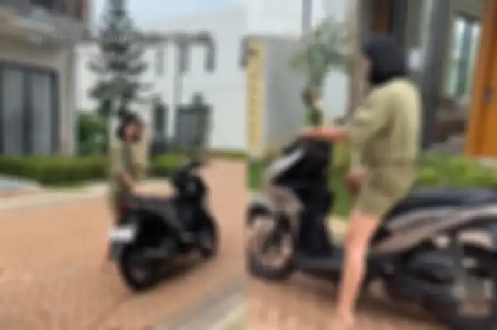 Farida Nurhan pernah belajar motor naik Honda BeAT.