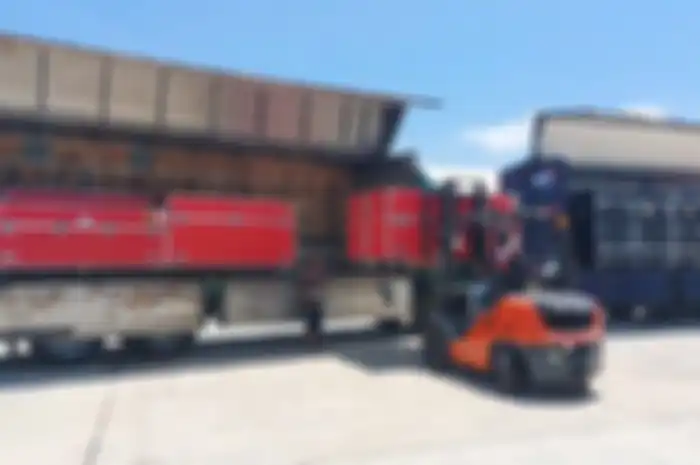 Logistik MotoGP Mandalika 2023 sudah tiba di Lombok, Minggu (24/9/2023).