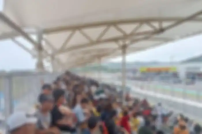 Ilustrasi penonton MotoGP Mandalika 2023.