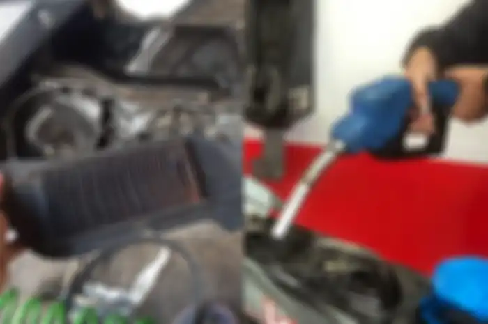 Ilustrasi. Harga Pertamax naik lagi, kondisi filter udara ini bikin motor matic makin boros bensin.