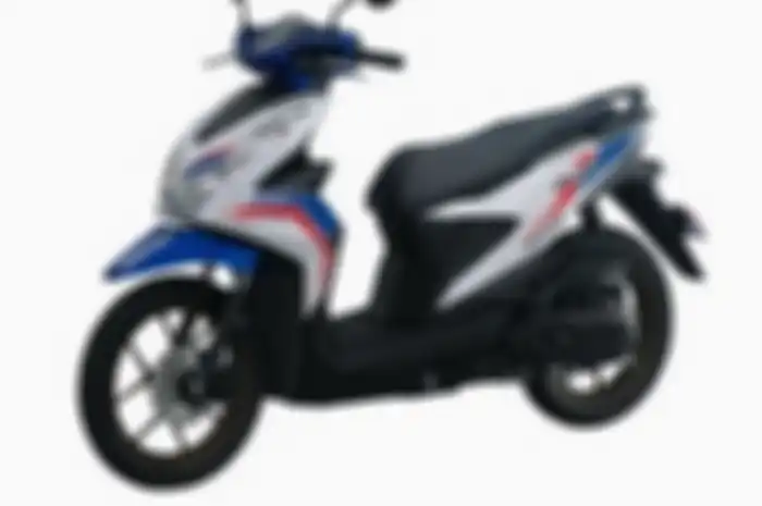 Ada motor Honda BeAT rangka eSAF dalam balutan livery spesial. 