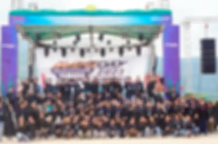 Para bikers Maxi Day 2023 di Bangka Belitung.