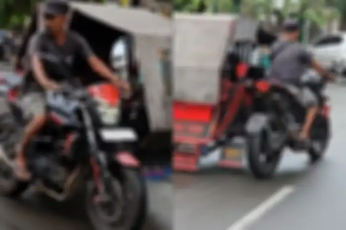 Keren, modifikasi motor Yamaha MT-25 dirombak jadi becak motor di Aceh!