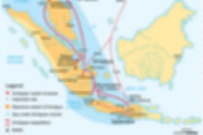 Wilayah kekuasaan Kerajaan Sriwijaya sekitar abad ke-8, membentang dari Sumatera, Jawa Tengah, hingga Semenanjung Malaya. Apakah kita setuju dengan sebutan Sriwijaya sebagai Kerajaan Nasional pertama? Baca artikel ini untuk mempertimbangkan jawabannya.