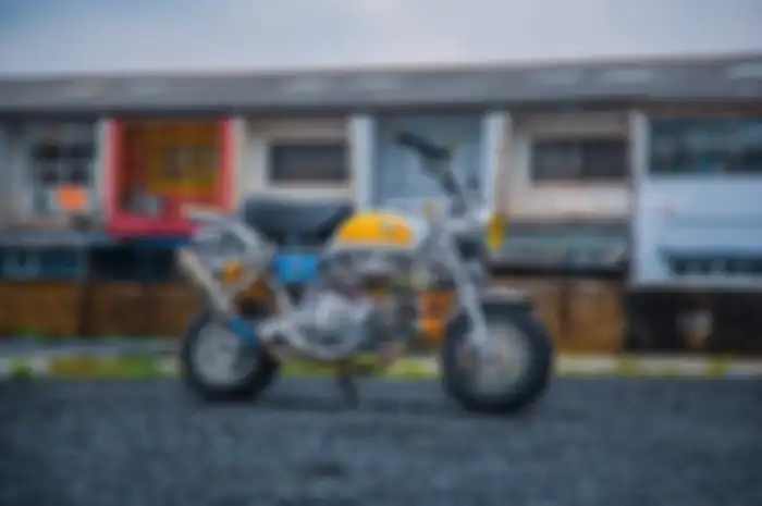 Hasil modifikasi motor Honda Monkey 124 cc perpaduan teknologi Jepang dan Eropa.