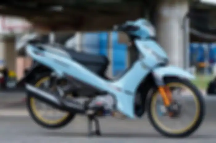 Tampilan modifikasi motor Yamaha Finn jadi makin mewah.