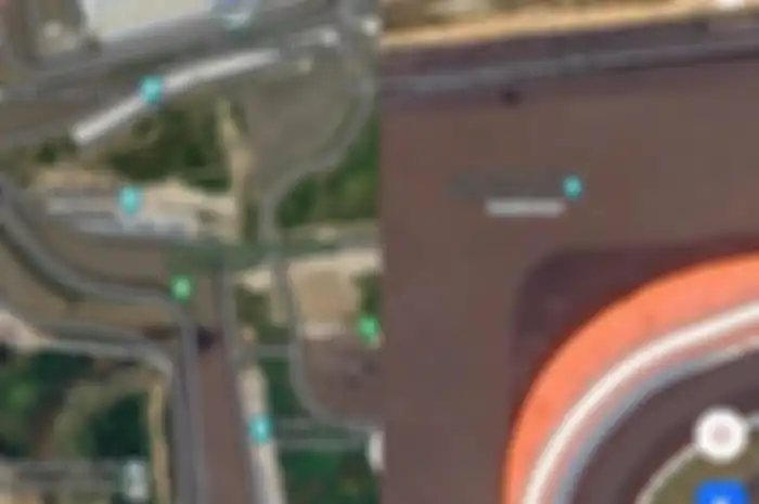 Tangkapan layar Sirkuit Mandalika dilihat dari Google Maps.