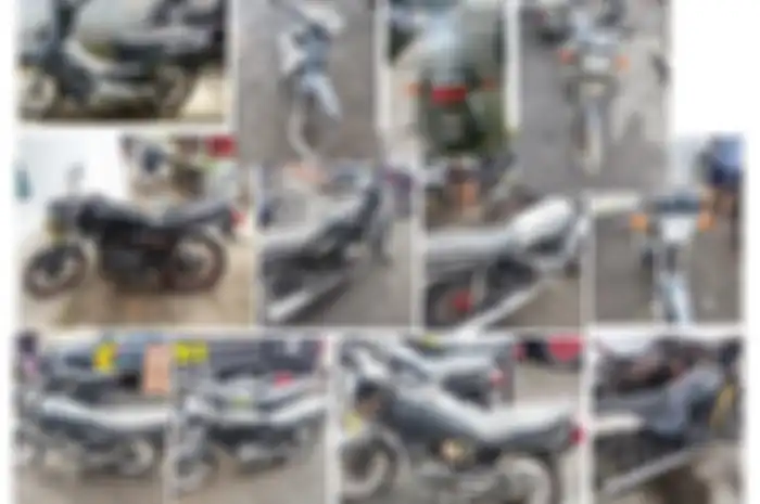 Paket lelang terdiri dari 31 motor murah, ada Yamaha RX-King, Suzuki Thunder dan Honda Kirana.