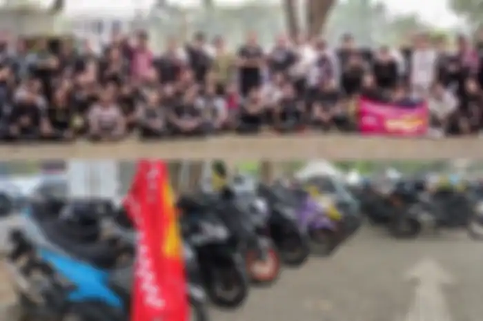 Para bikers ikutan Ride to IMOS+ 2023 dan talkshow bahas motor matic.