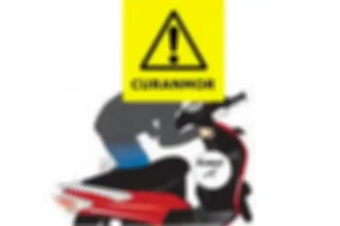 Gambar ilustrasi curanmor. Maling motor berusaha sikat Honda Scoopy di Surabaya demi susu anak.