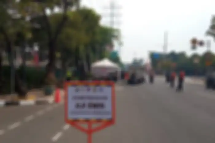 Lokasi razia uji emisi di Jalan Pemuda, Rawamangun, Jakarta Timur, Rabu (1/11/2023). 