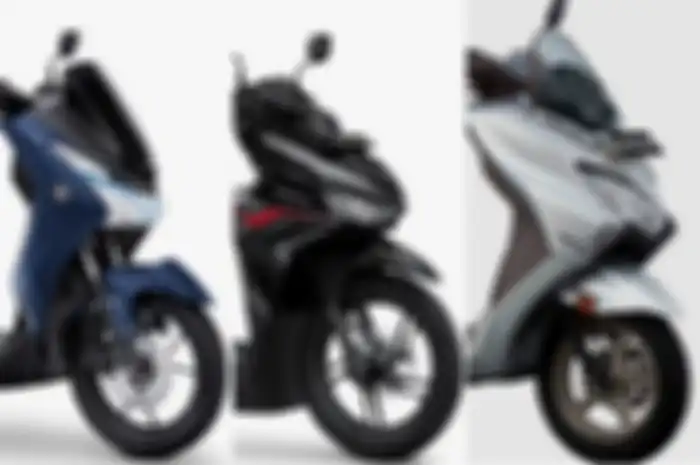 Ketiga motor matic 125 cc dari Yamaha Lexi, Honda Vario 125, dan Suzuki Burgman Street 125 EX. Mana yang lebih berat?