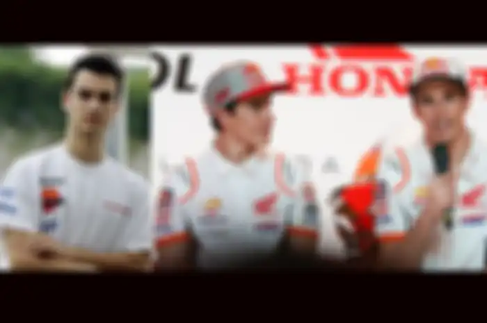 Dani Pedrosa, Marc Marquez dan Alex Marquez para pembalap Spanyol yang debut kelas premier MotoGP di Repsol Honda Team