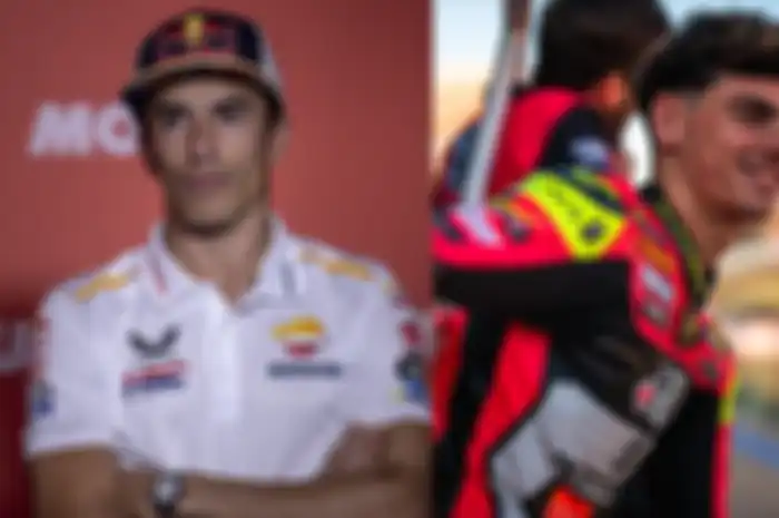 Marc Marquez (kiri) jika benar digantikan Fermin Aldeguer (kanan) di Repsol Honda Team di MotoGP 2024, sejarah baru buat Spanyol