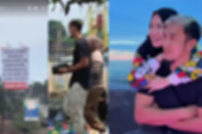 Beredar foto sosok pria mirip Gunawan Dwi Cahyo sedang jalan dengan wanita lain yang diduga bukan Okie Agustina. 