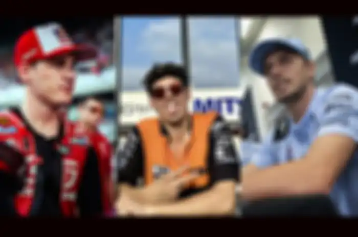 Pol Espargaro (kiri) disebut-sebut gantikan Marc Marquez di Repsol Honda Team musim depan, sebelumnya Fermin Aldeguer (tengah) dan Fabio Di Giannantonio (kanan)