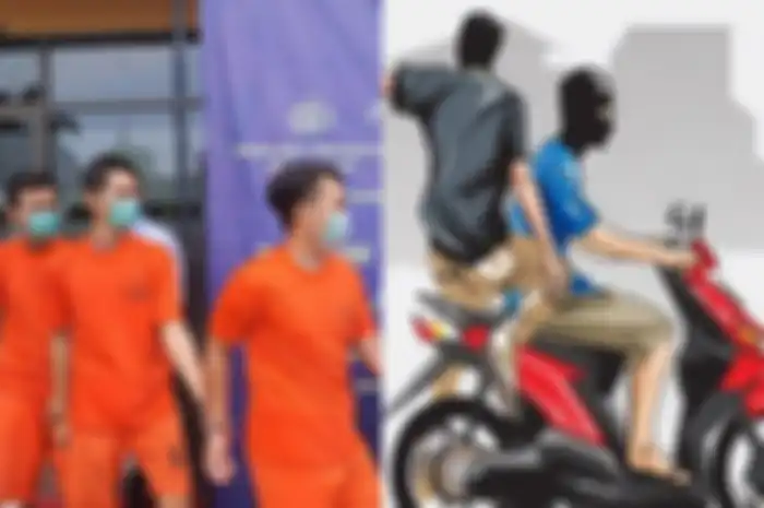Terharu satu keluarga kompak jadi maling motor, kompak juga saat masuk sel tahanan.