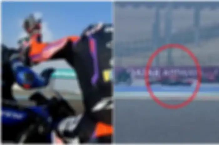 Kepala Franco Morbidelli dipukul Aleix Espargaro saat sesi FP2 MotoGP Qatar di sirkuit Losail, hari Sabtu (18/11/2023), langsung kena karma.