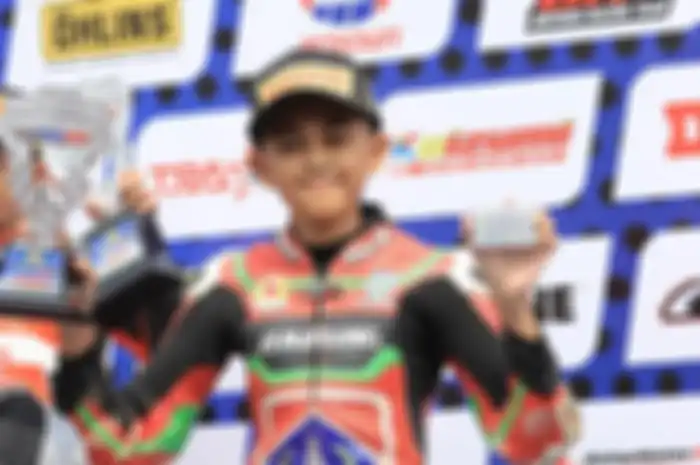 Putu Haga Winatha, pembalap belia yang sedang naik daun di kancah Kejurnas Motoprix. 