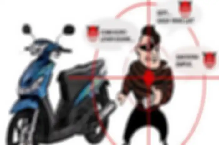 Gambar ilustrasi arti mimpi kehilangan motor dengan berbagai kondisi.