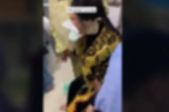 Pengantin wanita tertawa menyeramkan setelah kesurupan
