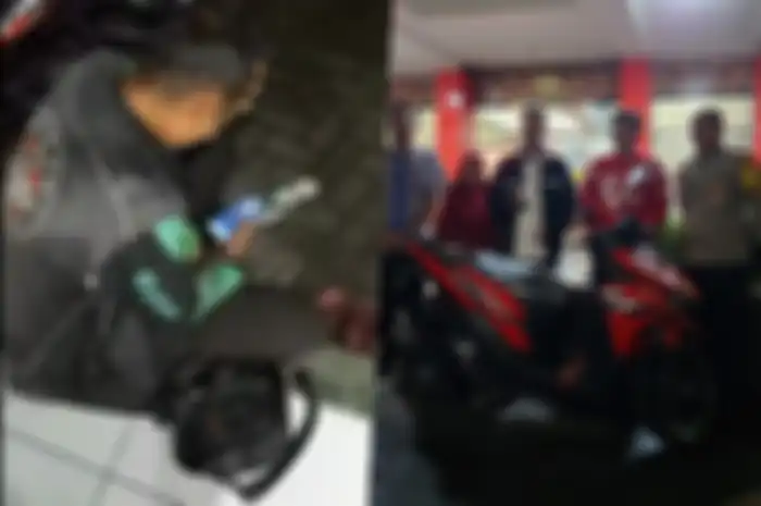 Driver ojol di Bogor yang motornya dicuri ternyata dapat motor baru