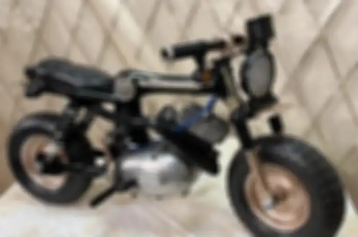 Melongo, ada modifikasi motor pakai basis mesin jahit!