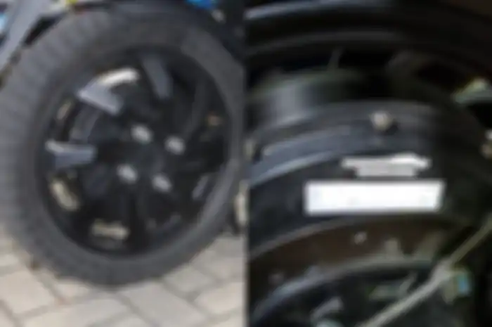 Tampak dan nomor dinamo motor listrik Alva.