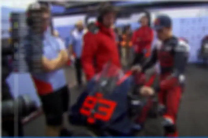 Marc Marquez pada sesi tes Valencia 2023, langsung kencang naik Ducati