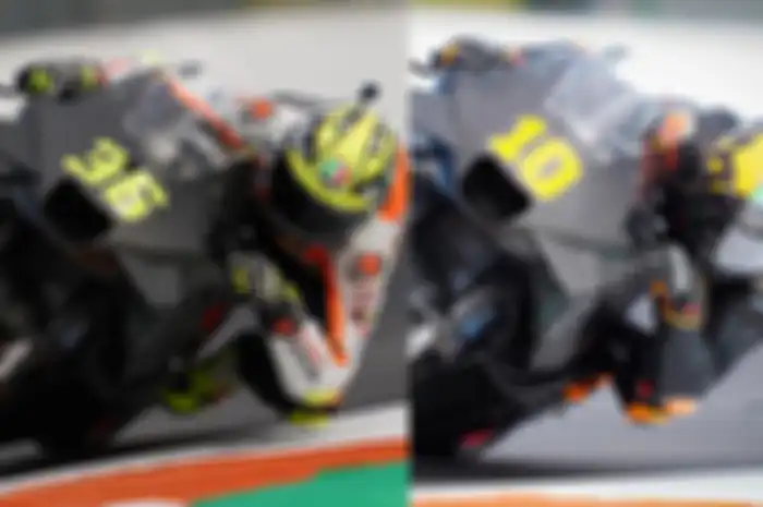 Penampakan Valentino Rossi di Respol Honda Team MotoGP 2024, Gabungkan Joan Mir (kiri) angka 36 dengan Luca Marini (kanan) angka 10 maka jadi 46 angka identik dengan Valentino Rossi 