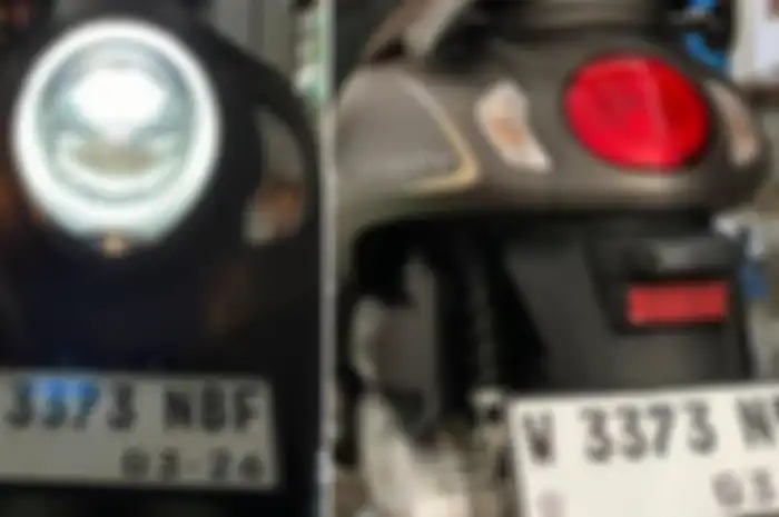 Pelat nomor belakang motor dan mobil harus dilengkapi lampu penarang
