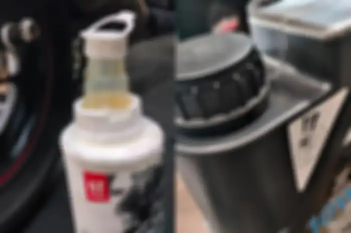 Contoh botol IPONE dan Liquimoly dengan tutup khusus