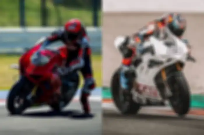 Pecco Bagnaia dan Jorge Martin latihan pakai Ducati Panigale V4S
