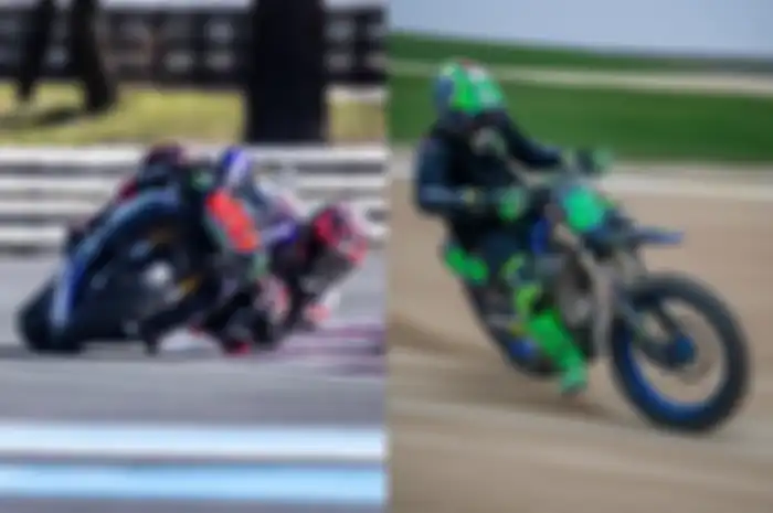 Fabio Quartararo latihan pakai Yamaha R1 sedangkan Franco Morbidelli pakai YZ450F