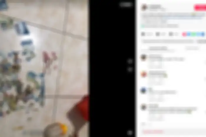 Uang bulanan ibu ini habis diguntingi sang anak