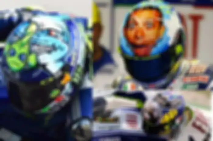 Ini dia deretan desain unik helm Valentino Rossi