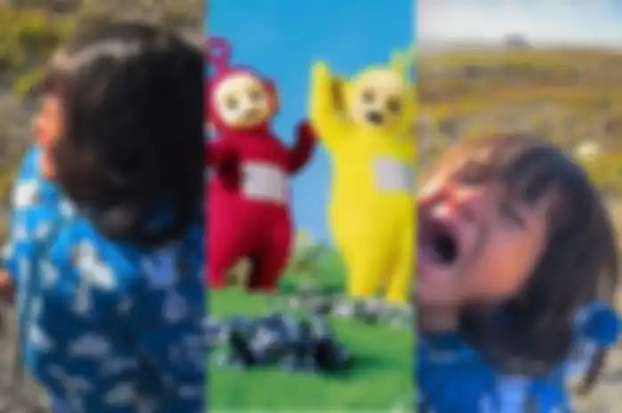 Bocil menangis histeris tak bisa berjumpa idola di Bukit Teletubbies Bromo.