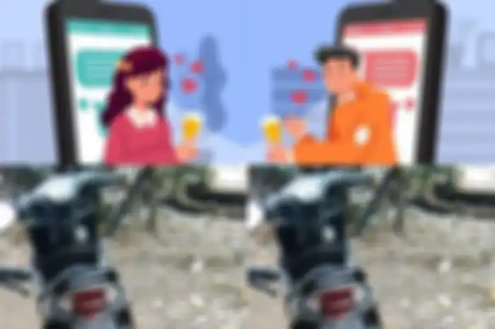 Gambar ilustrasi penipuan (atas) dan Honda BeAT yang dibawa cewek di Sidoarjo korban penipuan (bawah).