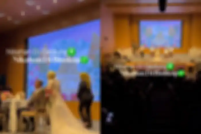 Pernikahan bak di gedung bioskop viral di TikTok