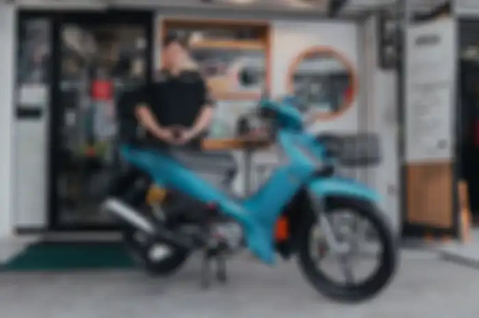 Modifikasi motor bebek Yamaha Finn 115 jadi hedon.
