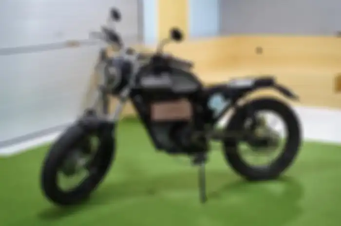 Motor listrik besutan Mahasiswa UGM bergaya scrambler.