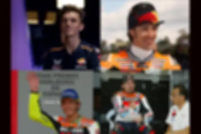 Luca Marini jadi pembalap Italia ke-4 di Repsol Honda Team setelah Andrea Dovizioso, Max Biaggi dan Valentino Rossi, siapa paling sukses